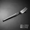 Juego de cubiertos de acero inoxidable 304, grano de martillo, redondo, diamante, cuchillo y tenedor occidentales, tenedor para postre y fruta, juego de cuchillo y tenedor para bistec de hotel, cuchara sopera