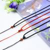 Colgante de Jade Cuerda Collar de Ágata Cuerda Cuentas Rojas Cordón Colgante de Jade Joyería Cuerda Trenzada Ajustable Venta al por Mayor