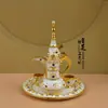 Artesanías de Lata de Colores de Característica Étnica de Xinjiang Adornos Pequeños Utensilios para Vino Regalos de Botella de Vino de Metal Regalos Conmemorativos