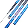 Vara de Mão de Fibra de Vidro, Vara para Pesca de Arremesso, Vara de Pesca no Atacado, Vara Ultra-Rígida para Carpa Crucian, Equipamento de Pesca de Seis Seções, Vara para Carpa, Vara de Pesca de 37 Graus