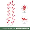 Guirnalda de Bayas Rojas Artificiales Navideñas Transfronteriza 1m Decoraciones Colgantes de Bayas de Año Nuevo Atmósfera de Escena Doméstica Adornos Decorativos Retorcidos