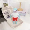 Colgantes de peces geniales, peces flácidos, peces que yacen planos de los residentes de Fondo de Bikini, accesorios para llaveros, overoles, Año Nuevo