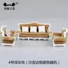 Materiales para Mesa de Arena Arquitectónica 1:20/1:25/1:30 Sofás Europeos de Colores en Miniatura Modelo de Muebles Mini para Interiores