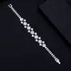 Europa y Estados Unidos transfronterizo simple Joker Diamante Diamante Geométrico diamante personalidad cadena de garra pulsera joyería venta directa de fábrica