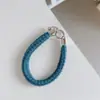 Outono e Inverno Pelúcia Xadrez Multicor Alça de Pulso Nova Capa de Celular Cordão Bolsa Curta de Celebridade da Internet Corrente para Pendurar Câmera