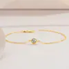 Pulseira de Prata Esterlina S925 com Diamante Mosan Simples Avançada Leve Luxo 30 Pontos Nicho Estilo Ins Pulseira Bolha 18K Transfronteiriça