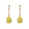 Temblores de mano rápidos aretes de moissanita en vivo aretes de diamante de color aretes de cabeza de vaca aretes simples de diamante Mosan una generación de cabello