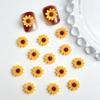 Explosiones transfronterizas joyería de uñas de girasol resina accesorios de flores dulce niña uñas decoraciones hechas a mano al por mayor