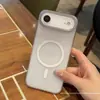 Adecuado para Funda de Teléfono Móvil Iphone17Promax Succión Magnética Gradiente Mate Niebla Helada Carcasa PC Ultra Delgada Anti-Caída Apple 16