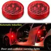 Luz de aviso de porta de carro LED de indução magnética luz de flash de segurança anti-colisão instalação sem fio sem perdas luz de porta