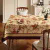 2026 Nueva Mantelera Retro Americana Impermeable y a Prueba de Aceite Mantel que No Requiere Lavado Atmósfera de Lujo Ligero de Gama Alta Mantel para Mesa de Café