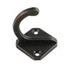 Gancho Negro Individual para Colgar Ropa, Gancho Sólido de Pared para Ropa y Sombreros, Adecuado para Baño y Aseo