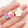 Série Dia dos Namorados de Pingentes Esmaltados em Liga Metálica Acessórios para Joias Artesanais DIY Pingentes para Colar Pulseira Brincos Chaveiro