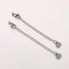 Cadena de Cola de Acero de Titanio que No se Desvanece, Cadena de Extensión de Acero Inoxidable de Precisión, Accesorios de Cadena de Extensión para Pulsera, Collar, Joyería Hecha a Mano con Bricolaje