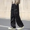 Calça Casual Versátil de Outono para Plus Size, Perna Reta, Solta e Emagrecimento, Calça Longa Tendência Plus Size para Homens com Design de Perna Reta Fluido