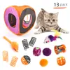 Set de Juguetes de Túnel para Gatos de Halloween Transfronterizo, Palo Juguete para Gatos, Bola de Peluche de Ratón, Juguete Jugueteador para Gatos, Túnel para Gatos al por Mayor