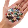 Cuentas Planas Cuadradas de Colores Transfronterizas Agujeros Medianos Cuentas de Cristal para Joyería DIY Accesorios Pulsera Collar Pendientes Accesorios para Bolsos