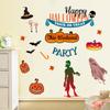 Nuevas pegatinas de pared autoadhesivas de Halloween con diseño de calabaza fantasma para ventana de cristal.