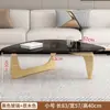 Mesa de centro de vidro de formato irregular, luxo leve moderno, adequada para salas de estar pequenas, simples, criativa, artística e única