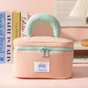 Nueva Bolsa de Maquillaje Estilo Malvavisco, Bolsa de Tocador Portátil de Gran Capacidad, Bolsa de Almacenamiento de Cosméticos de Viaje con Compartimentos