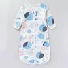 Saco de dormir para bebé transfronterizo, verano, pijamas para bebé recién nacido todo en uno, anti-salto, primavera y otoño, manga larga, para todas las estaciones
