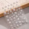 Navidad Diamante de Cristal Navidad Estampado en Caliente Copo de Nieve en Relieve Manicura Muñeco de Nieve Pegatina Adhesiva Árbol de Navidad Uñas Doradas Lindas