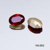 Cristal Dongzhou 10x14 Diamante Grande Ovo de Pombo, Diamante Oval Brilhante com Fundo Pontiagudo, Cristal Artificial Acessórios para Arte de Unhas DIY