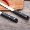 Utensilios de Cocina de Acero Inoxidable Perla Negra Seleccionados Cuidadosamente con Mangos de ABS para Cocinar, Saltear, Servir Sopa, Espátula, Cuchara para Sopa, Sartén Antiadherente, Engrosada
