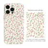 Capa de celular iPhone18pro estilo INS ramos finos rosa rosa nova ultrafina capa dura brilhante Apple 14