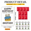 Set de Tarjeta de Felicitación de Cumpleaños Humorística de una Pieza, Estilo Nuevo, Transfronterizo, con Sobre, Tarjeta Plegable Hecha a Mano Creativa y Original