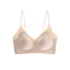 Tirantes Finos, Sin Costuras, Seda de Morera Fresca al Tacto, Antibacteriano Eficaz, Efecto Realzador, Sin Aros, Fresco, Cómodo, Transpirable, Ropa Interior de Soporte Suave