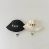 Sombrero de Bebé Qiunan Estilo Nuevo Primavera y Otoño Ins Oso Lindo Sombrero de Cubo Protector Solar para Bebé Protección Solar Sombrero de Pescador para Niños