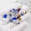 Dongzhou Cristal 8mm Cubo d'Água Pedrarias para Nail Art Acessórios DIY Cubo Chanfrado Pedrarias de Vidro Decorações para Nail Art