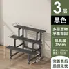 Estante de flores de escalera de acero inoxidable para balcón, estante de flores multicapa, estante en forma de escalera de pie para suculentas y plantas verdes, acero al carbono