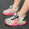 2026 Zapatos Nuevos para Niños Zapatos Deportivos Calados Estilo Verano Sandalias Infantiles de Punta Cerrada Zapatos de Malla Simple Transpirables para Niños Suela Suave