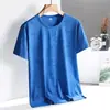 2025 Nuevo Verano Seda de Hielo Estampada Talla Grande Camiseta Casual Suelta de Manga Corta para Pareja Deporte Running Fitness Secado Rápido