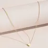 Collar de Mariposa con Diamantes Brillantes de Doble Capa Estilo Japonés y Coreano para Mujer Cadena para Clavícula de Temperamento Simple Estilo Frío Precio de Fábrica al por Mayor