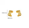 Design Versátil de Ear Cuff em Cobre Dourado Estilo Europeu e Americano Camadas Múltiplas Minimalista Estilo de Nicho Brincos de Zircônia Japoneses e Coreanos