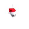 Chenlin Suprimentos para Decoração de Natal Transfronteiriça Bola Espelhada Refletiva de Vidro Pingente de Chapéu de Natal Decoração de Árvore de Natal