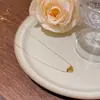Joyería Transfronteriza Europea y Americana Moda y Exquisito Colgante Nicho Cadena Clavicular No Descolorante Oro de 18K Acero Titanio Accesorios de Collar para Mujer
