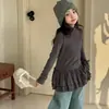 Ropa de Invierno Térmica de Cuello Alto para Niñas Little Red Fish, Parte Superior Térmica con Forro de Polar para Niños, Ropa de Otoño, Ropa Interior a Juego para Padres e Hijos