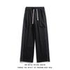 Pantalones Casuales Rayados Bordados Personalizados de Sensación Fresca para Hombre, Verano 2024, Pantalones Casuales de Seda de Hielo de Caída, Secado Rápido para Hombre