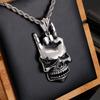 Colgante con gesto de personalidad de hip hop europeo y americano, collar con "Te amo", colgante de calavera de moda, accesorios de moda de rapero