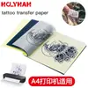 Impresora A4, máquina de transferencia térmica de tatuajes dibujada a mano, papel de transferencia, patrón de tatuaje A4 de cuatro enlaces, máquina de tatuaje, equipo de aguja