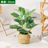 Sala de Estar Estilo Escandinavo Planta Verde Monstera Deliciosa Pequeno Vaso Planta Verde Falsa Enfeites Enfeites de Flores Artificiais Decorativos