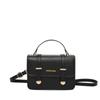 Bolso Pequeño con Costuras en Contraste Estilo Coreano para Mujer 2024 Nuevo Verano Bolso Bandolera de Hombro con Texto Cartero Bolso Cuadrado Pequeño