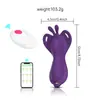 Entrega Direta da Fábrica App Controle Remoto Borboleta Vestível Massageador Vibratório Dispositivo de Masturbação Feminina Brinquedo Adulto Suprimentos