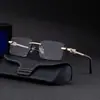 Nuevas Gafas de Sol Sin Marco 2026 para Hombres y Mujeres, Gafas de Sol de Moda Transfronterizas Europeas y Americanas Incrustadas con Diamantes, Gafas de Alta Gama con Protección Solar