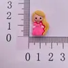 Accesorios de Resina de Mini Princesa de Dibujos Animados Parche para Manualidades de Bricolaje Parche para Funda de Teléfono Móvil con Agujero Hebilla de Zapato Flor Joyería Accesorios