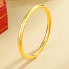 Pulsera de Acero de Titanio Estilo Chino Herencia del Método Antiguo Carácter Fu para Mujer Moda Transportadora Pulsera Sólida de Gama Alta No se Desvanece Regalo